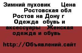 Зимний пуховик ) › Цена ­ 3 000 - Ростовская обл., Ростов-на-Дону г. Одежда, обувь и аксессуары » Женская одежда и обувь   